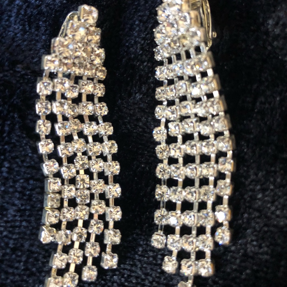 Austrian Crystal Clip Earrings